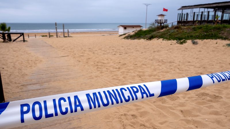 Showing lockdown in Spain